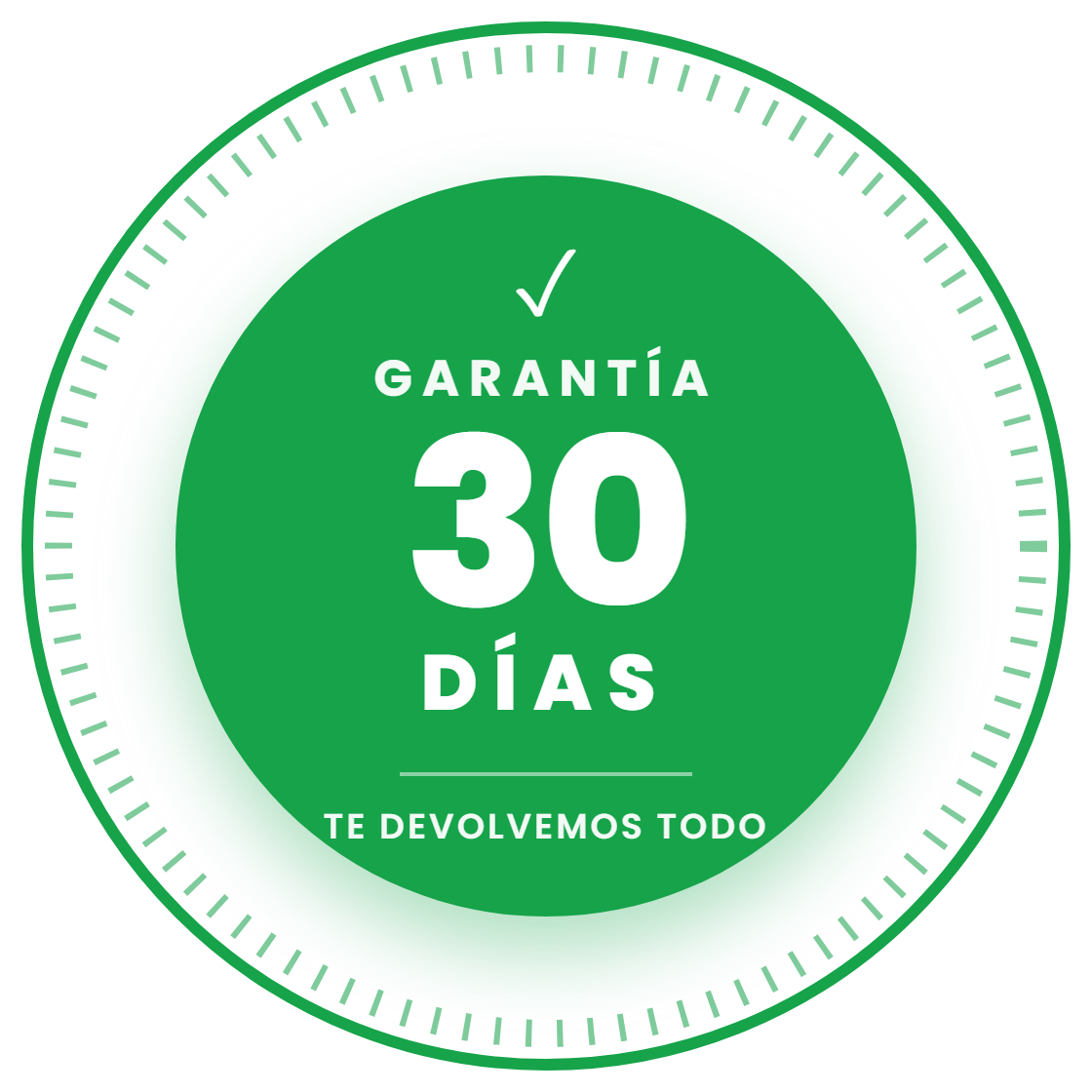 Sello de garantía de 30 días de Pombra: te devolvemos todo